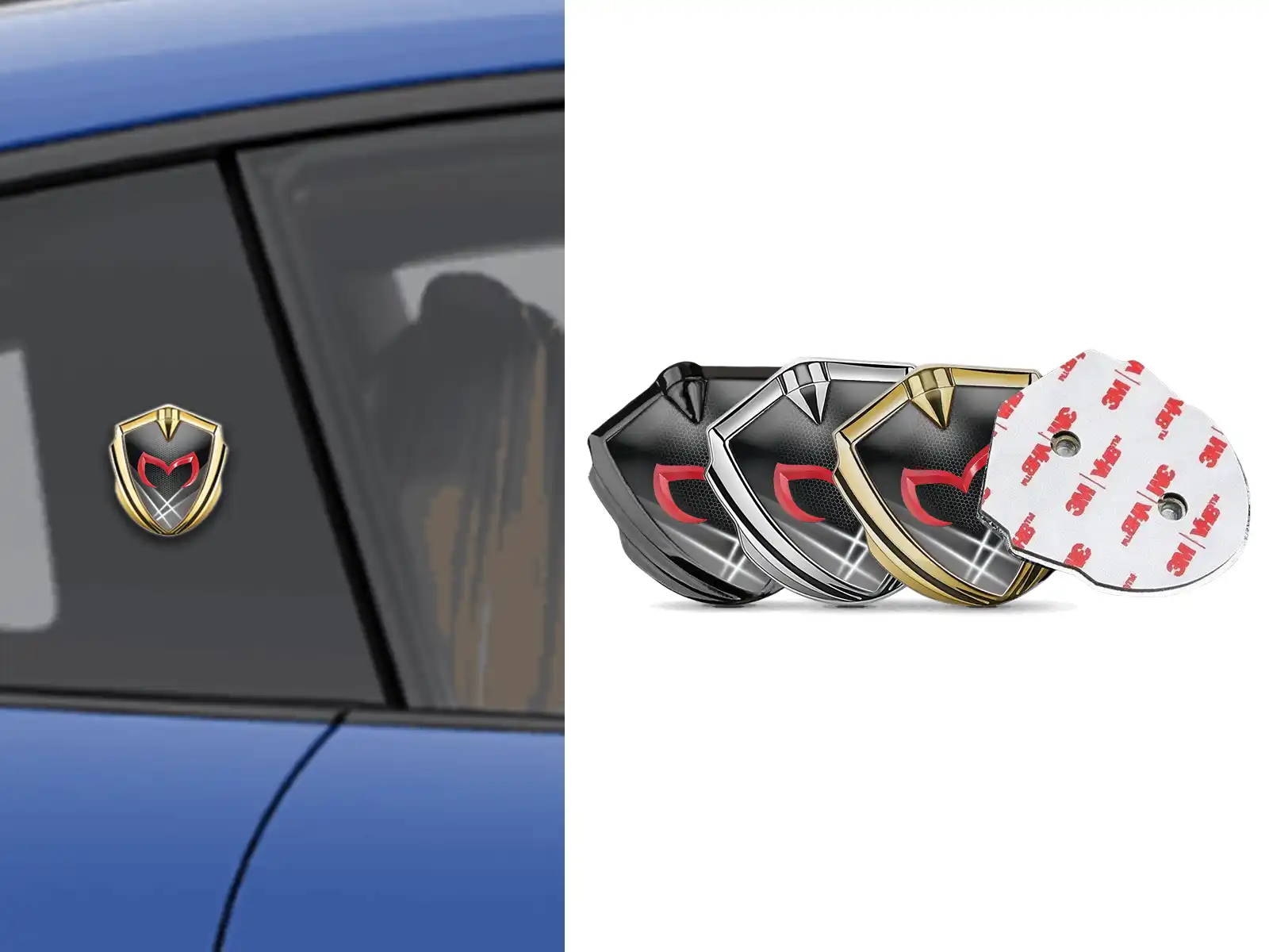 Mazda Car Badges Modern Look High-End Metal Style